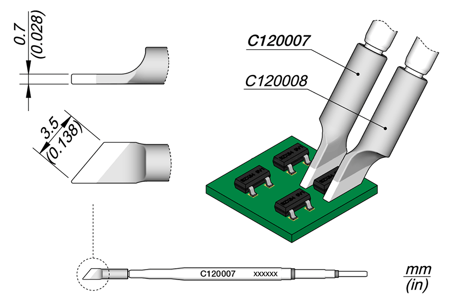 C120007 - Blade Cartridge 3.5 Right